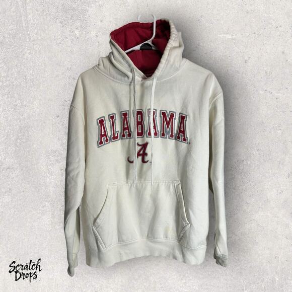 Alabama Crimson Tide Stadium Athletics Fleece Hoodie White Youth Size Medium - Picture 1 of 4